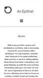 Mobile Screenshot of anepithet.com