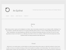 Tablet Screenshot of anepithet.com